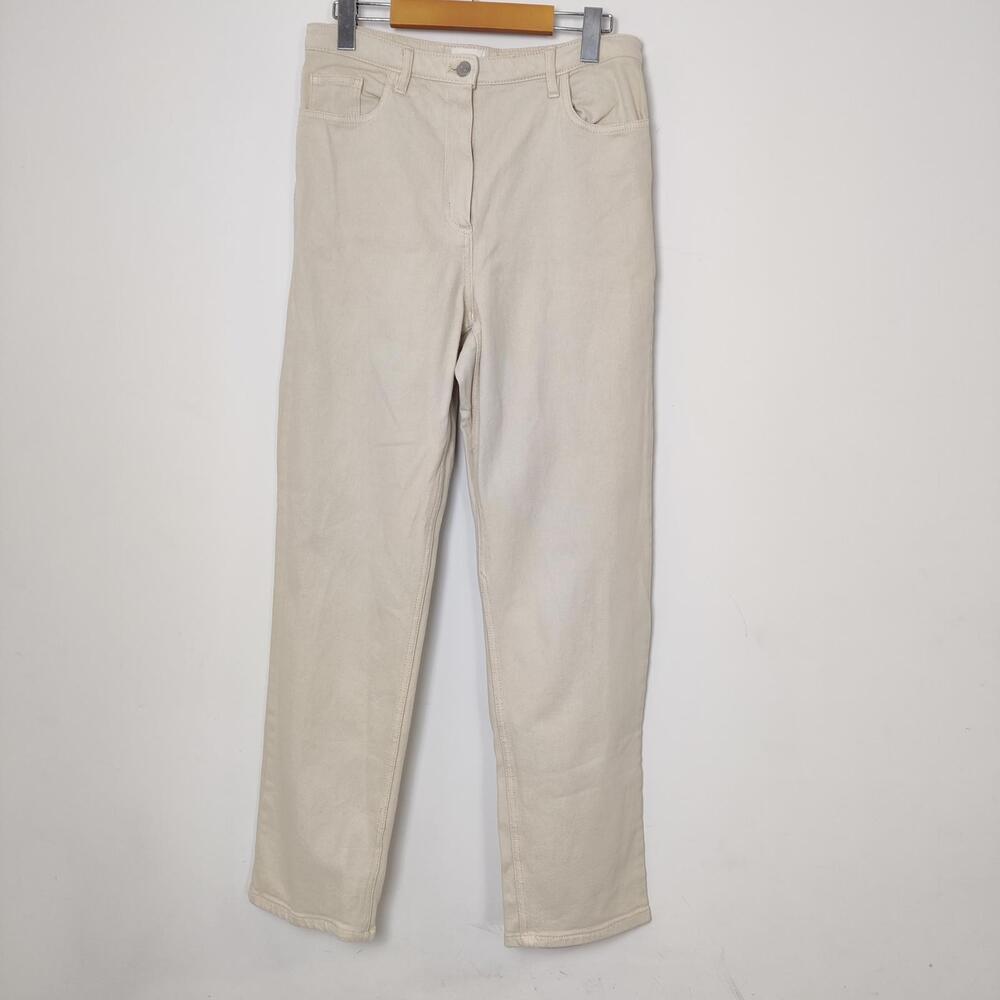 Wilfred Free Cream/Off-White Straight Leg Jeans – Size 8